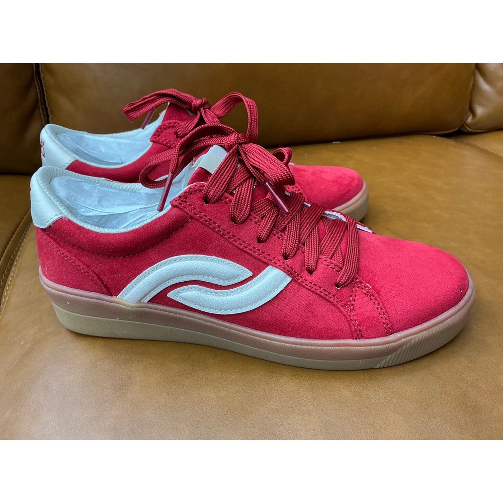 Ryka Viv Next Sneakers Women 6.5W Salsa‎ Red  Low Top Gum Sole